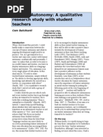 Download Teacher Autonomy a Qualitative Research Study With Student Teachers by cem balcikanli SN24546442 doc pdf