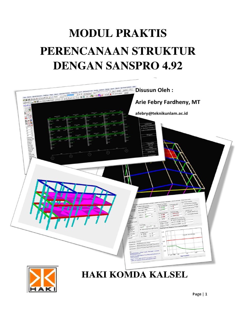 Perencanaan Struktur dengan Sanspro 4.92 | PDF | Komputer