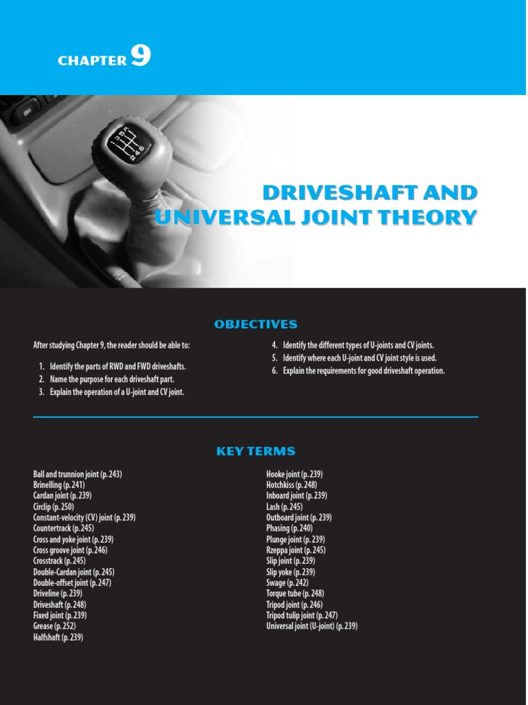 Universal Joint PDF Axle Automobiles