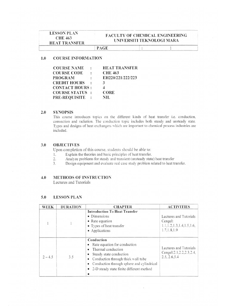 Heat Transfer Lesson Plan | PDF | Foreign Language Studies