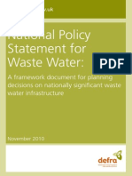 2010 Gov Statement On Waste Water Treatment Plan For UK