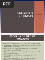 Trabalho Fundações Profundas - TUBULÕES