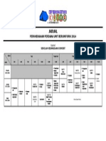 Jadual Perkhemahan Perdana Unit Beruniform