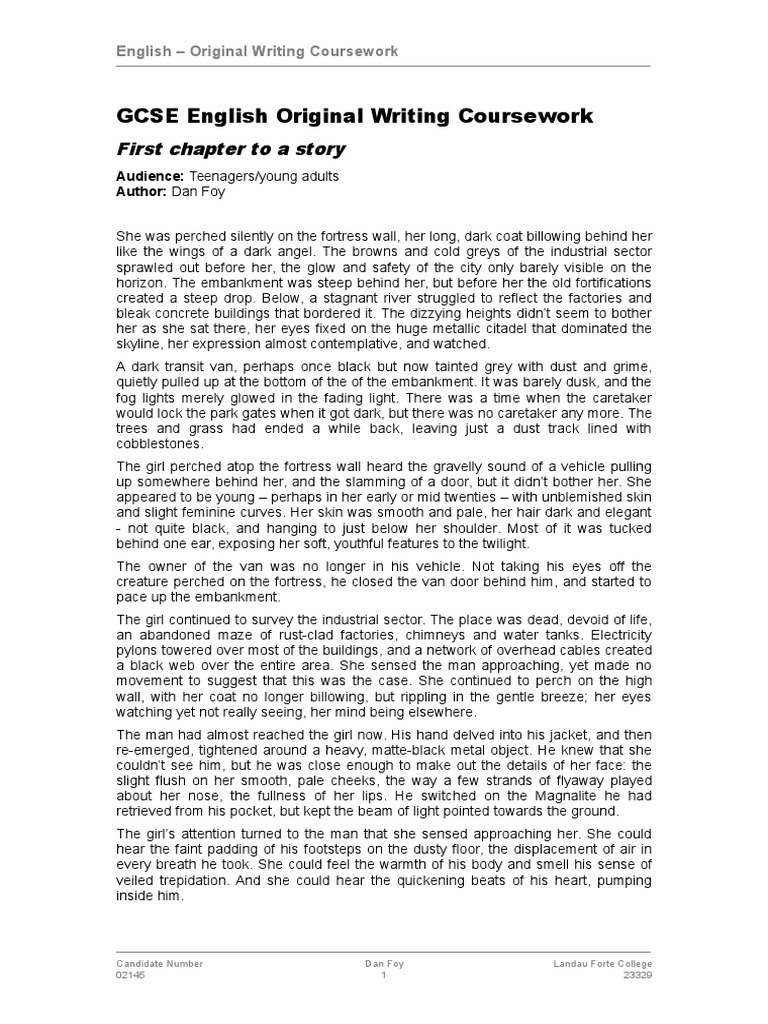 Gcse Original Writing Help Gcse Descriptive Writing Help