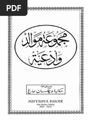 Maulid Al Barzanji Syaikh Jafar Barzanji Pdf Pdf