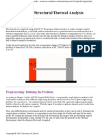 4 - Coupled Structural -Thermal Analysis