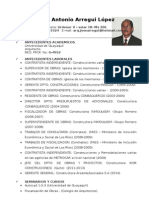 Curriculum Vitae JOSE ARREGUIcon Certificados