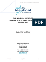 DP Operator Certificate July 2012