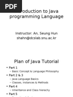 Introduction To Java Programming Language