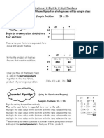 CFG Multiplication Strategies Reference Sheet For 2 Digit by 2 Digit