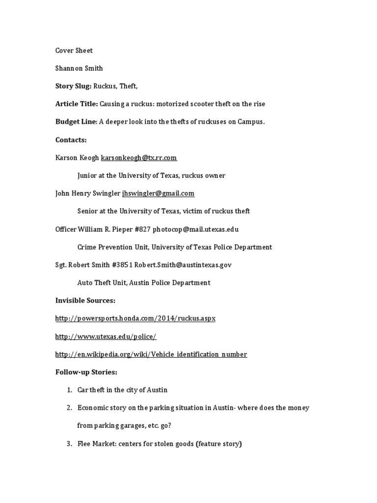 Causing A Ruckus | PDF | Theft | Crime & Violence