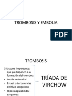 Trombosis y Embolia Patologia