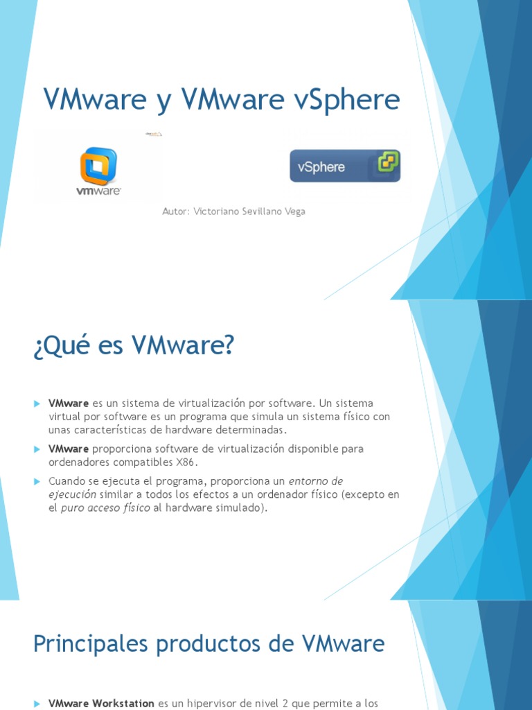 Introducción a VMware y vSphere | PDF | V Mware | Arquitectura de ...