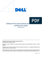 Enhanced Pre Boot System Assessment (ePSA) User Guide