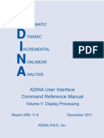 ADINA User Interface Command Reference Manual: Utomatic