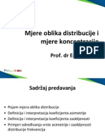 Mjere Oblika Distribucije I Mjere Koncentracije PDF