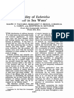 Viability of Escherichia