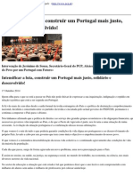 Partido Comunista Portugues - Intensificar A Luta Construir Um Portugal Mais Justo Solidario e Desenvolvido - 2014-10-19