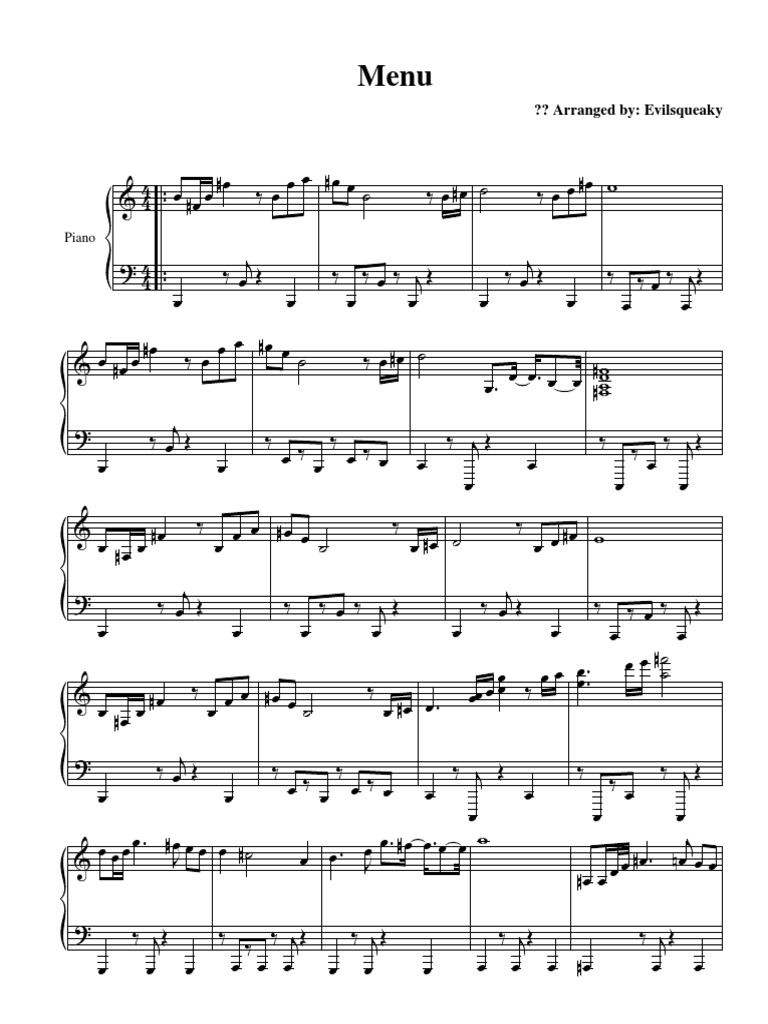 Super Smash Bros Melee Menu Sheet Music Pdf Franchises Nintendo Nintendo