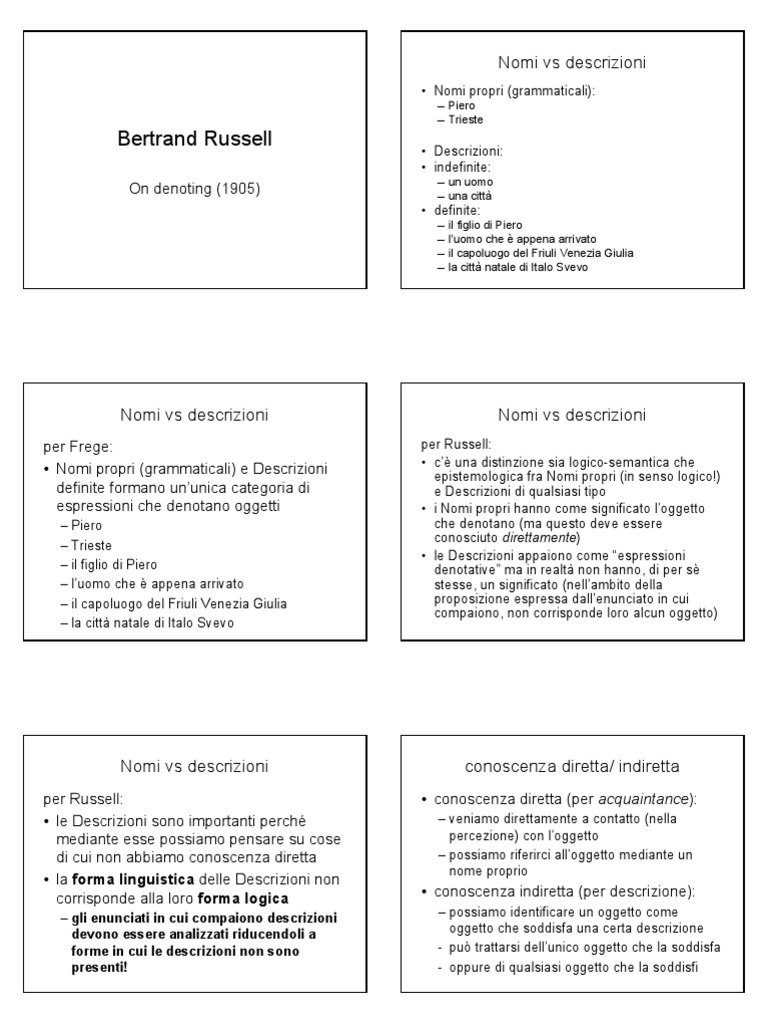 Russell On Denoting | PDF