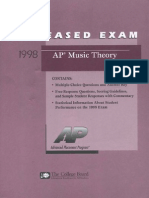 Music Theory Released Exam 1998