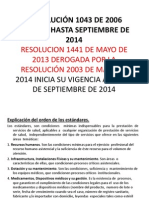 Resolución 1043 de 2006 Vigente Hasta Septiembre de