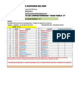 Programacion, Fixture - y - Tabla - SEGUNDA - FECHA PROFESIONALES 2014