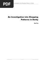 GCSE Geography - An Investigation Into Shopping Patterns in Derby