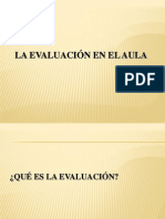 1. Evaluación en El Aula