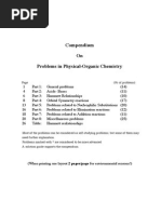 Compendium on Problems in Physical-Organic Chemistry