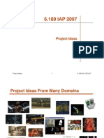 1 6.189 IAP 2007 MIT Project Ideas