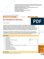 Burr Management in Machining: Shahid