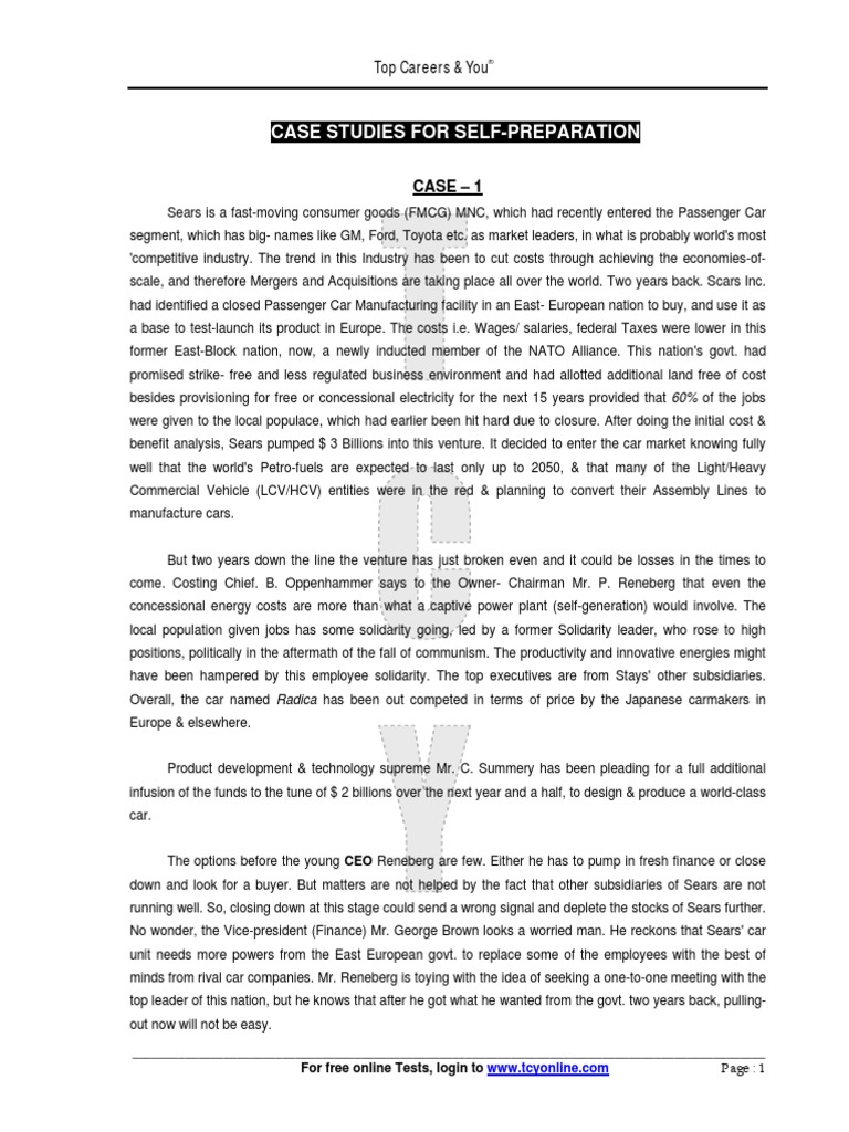 Case Studies | PDF | Venture Capital | Corporate Finance
