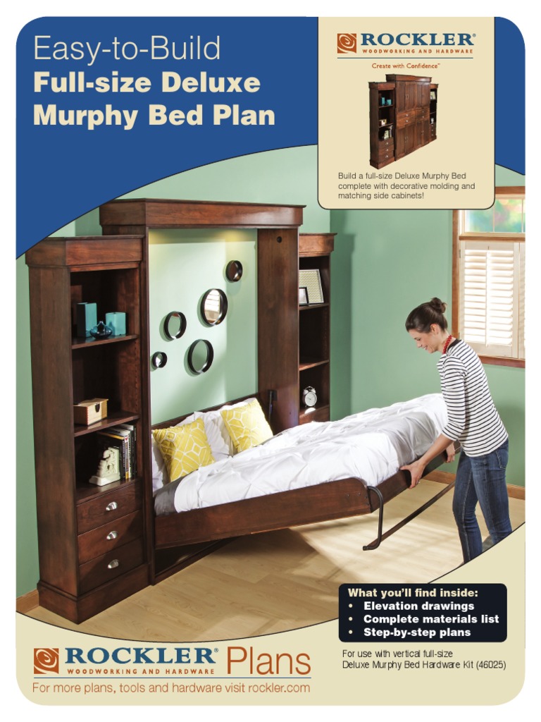 Deluxe Murphy Bed Plan Full Framing (Construction)