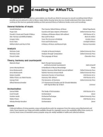 AMusTCL Diploma Reading List