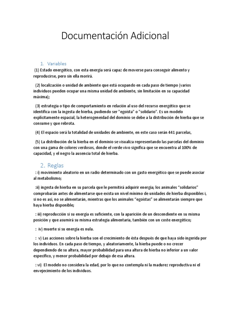 Documentación Adicional | PDF | Movimiento (física) | Probabilidad