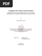 co-ordination of muscle and mind tension