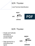 SCR / Thyristor: - Circuit Symbol and Terminal Identification
