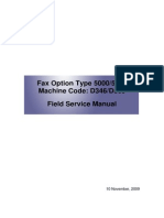 Fax Option Type 5000/5001 Machine Code: D346/D509 Field Service Manual