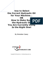 Guide to Selecting Hydraulic Fluid