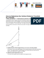 How To Determine The Vertical Distance Travelled by A Rocket - For Dummies