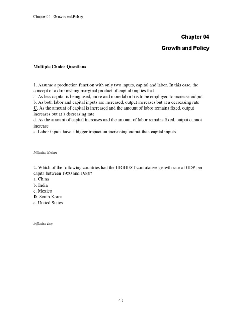 Chap 004 | PDF | Four Asian Tigers | Economic Growth