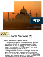 Indian Etiquette