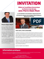 débat sur la politique économique avec Pierre-Alain Muet, Jean-Pierre Blazy et Gérard Sébaoun, députés PS