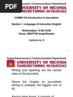 Download Week 6 Journalistic writing Introduction by Damian Lambidonitis SN245595716 doc pdf