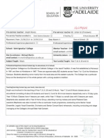 professional experience report semester 2 2014