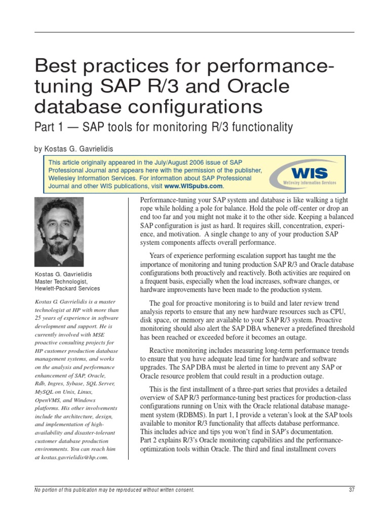 Best Practices For Performance Tunning | PDF | Operating System ...