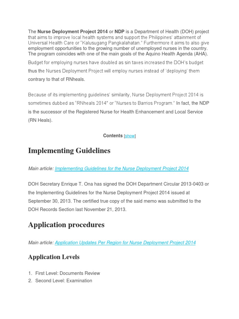 Nurse Deployment Project | PDF | Nursing | Health Care