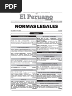 20141014-Normas Legales Del Dia Martes 14 de Octubre Del 2014