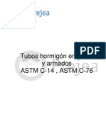 Tubos de Hormigón en Masa y Hormigón Armado - ASTM C-14 - ASTM C-76 (Ed 7)